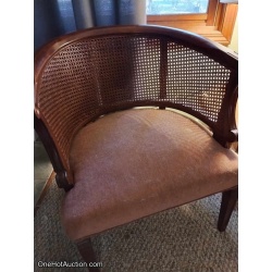 Vintage Wicker Back Parlor Chair