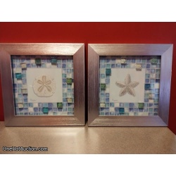 Set of 2 Sea Shell Wall Art