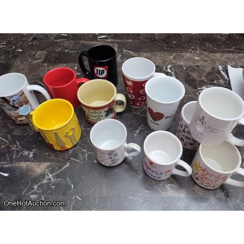 Lot of 12 Coffee/Tea Mugs