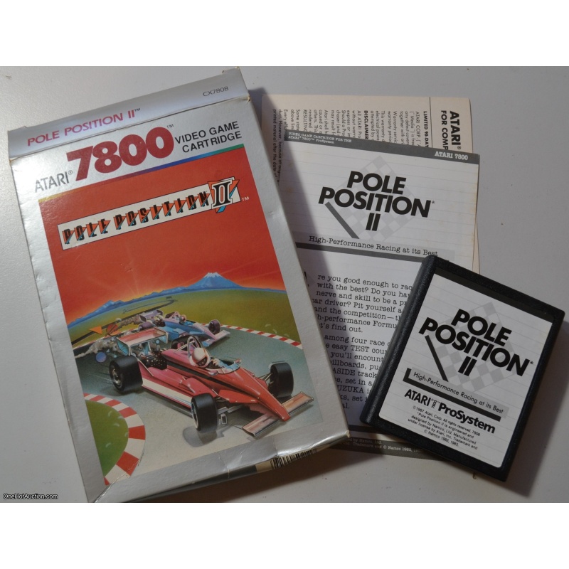 ATARI 7800 Pole Position 2 CIB FREE Shipping