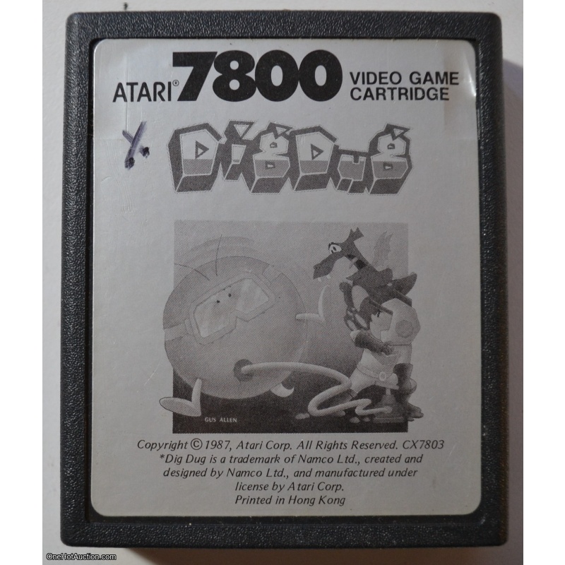 ATARI 7800 DigDug FREE Shipping