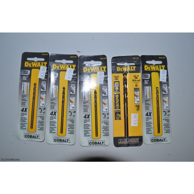 DeWalt Drill Bits 5pc.