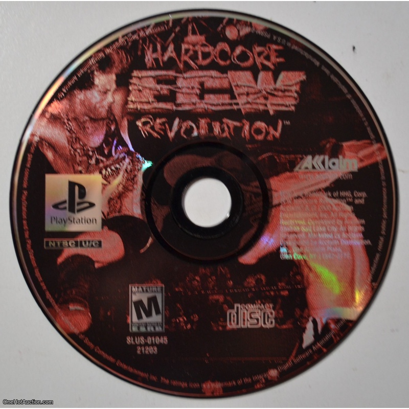 Hardcore ECW Revolution game only Playstation One PS1 FREE Ship