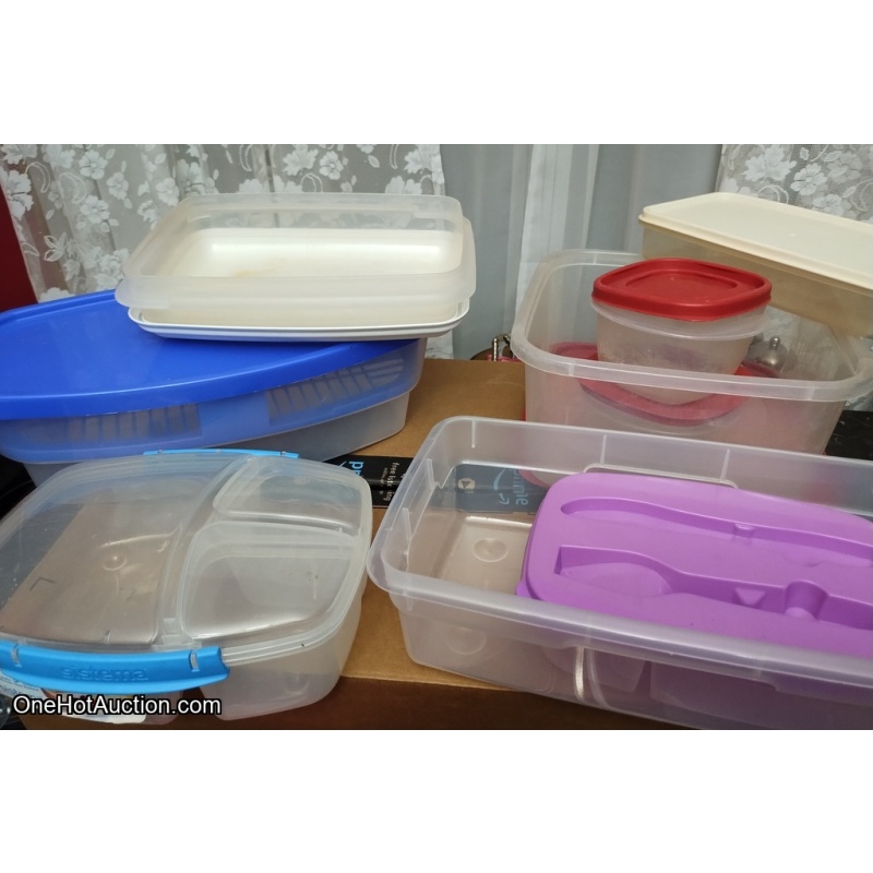 Mixed box of Plastic Ware/Storage